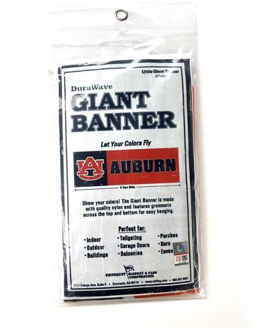 University Blanket & Flag Corp. AU Auburn Little Giant Banner, 20x60