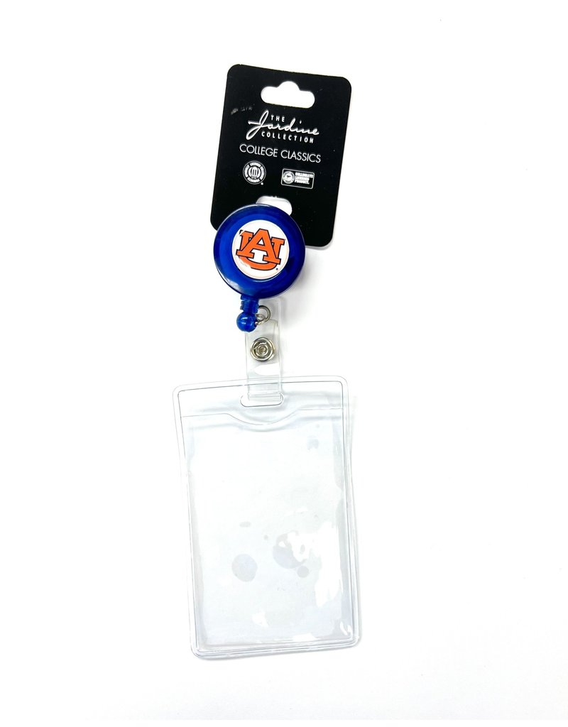 Jardine Associates Round AU Translucent Retractable Badge Reel with Holder