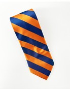 Jardine Associates Orange and Navy Striped Tie