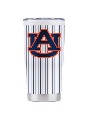 Gametime Lights LLC AU Pinstripe Print 20 oz. Tumbler with Lid