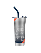 Gametime Lights LLC Auburn 20oz. Stainless Steel Straw Tumbler War Eagle 360 Stripes