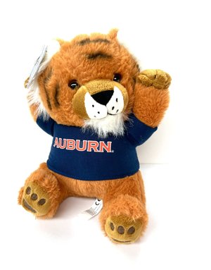 Mascot Factory Jubilee Plush Tiger with Auburn Tigers T-Shirt