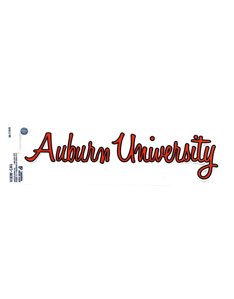 Windham Enterprises Script Auburn University Inside Decal