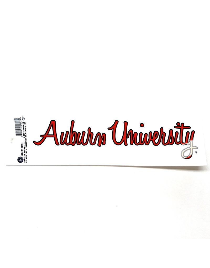 Angelus Pacific Script Auburn Univ. Decal