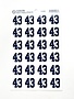 Angelus Pacific 43 sticketts Decal