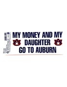 Angelus Pacific My Money and My Daughter Go To Auburn Decal