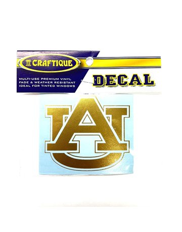 Craftique AU Gold Decal 3"