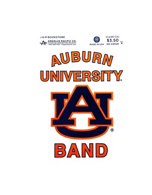Angelus Pacific Auburn University AU Band Decal