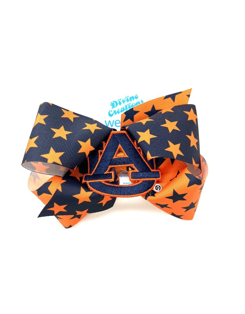 Divine Creations AU Two-Tone Stars Large Bow