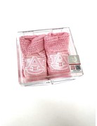 Two Feet Ahead Baby Bootie with applique