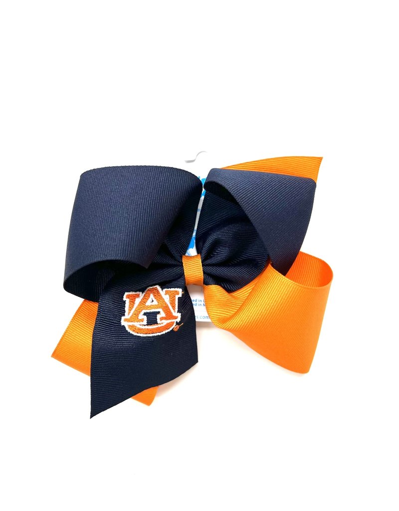 Divine Creations Large 2 Tone Bow with AU Patch