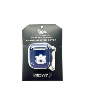 LXG AU Navy Airpod Case with Carabiner