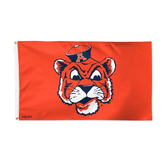 Deluxe 3x5 Vintage Aubie Flag - J&M Bookstore Downtown