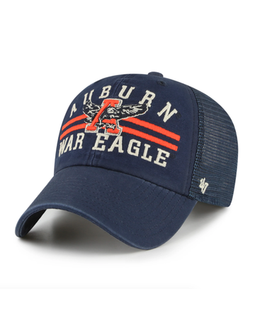 47 Brand Auburn Eagle Thru A War Eagle Stripe Hat