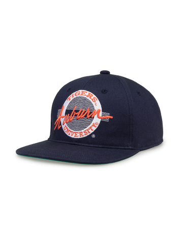 The Game Tigers Throwback 80s Circle Hat, Navy