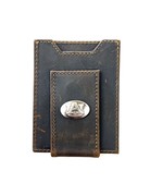 Zep Pro Light Brown Crazy Horse Front Pocket Wallet - Auburn