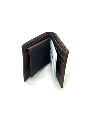Zep Pro Light Brown Crazy Horse Passcase Wallet