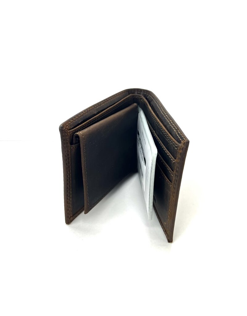 Zep Pro Light Brown Crazy Horse Passcase Wallet