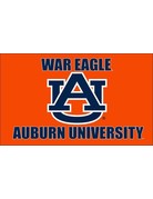 Sewing Concepts War Eagle AU Auburn University Silk Screen Flag, 3X5