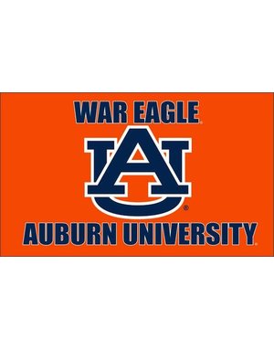 Sewing Concepts War Eagle AU Auburn University Silk Screen Flag, 3X5
