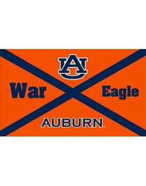 Sewing Concepts AU Auburn War Eagle Silk Screen Flag, 3X5
