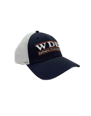 The Game WDE Three Bar Mesh Hat, Navy/White