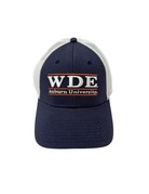 The Game WDE Three Bar Mesh Hat, Navy/White