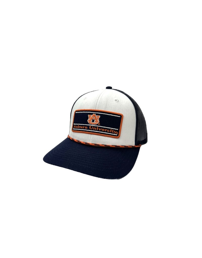The Game AU Auburn University Bar Orange/Navy Rope Trucker Mesh Hat