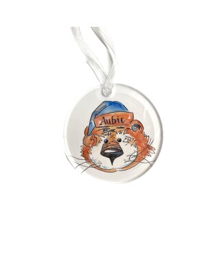 Art by LJD Watercolor Aubieclause Ornament