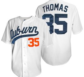 Frank Thomas Auburn Tigers Original Retro Brand Name & Number T-Shirt - Navy