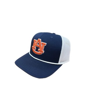 The Game Navy/White AU Trucker Hat with White Rope