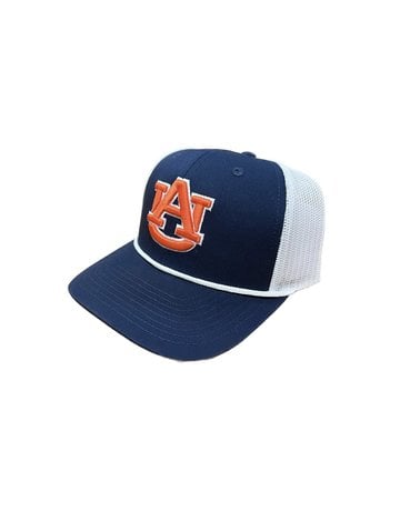 The Game Navy/White AU Trucker Hat with White Rope