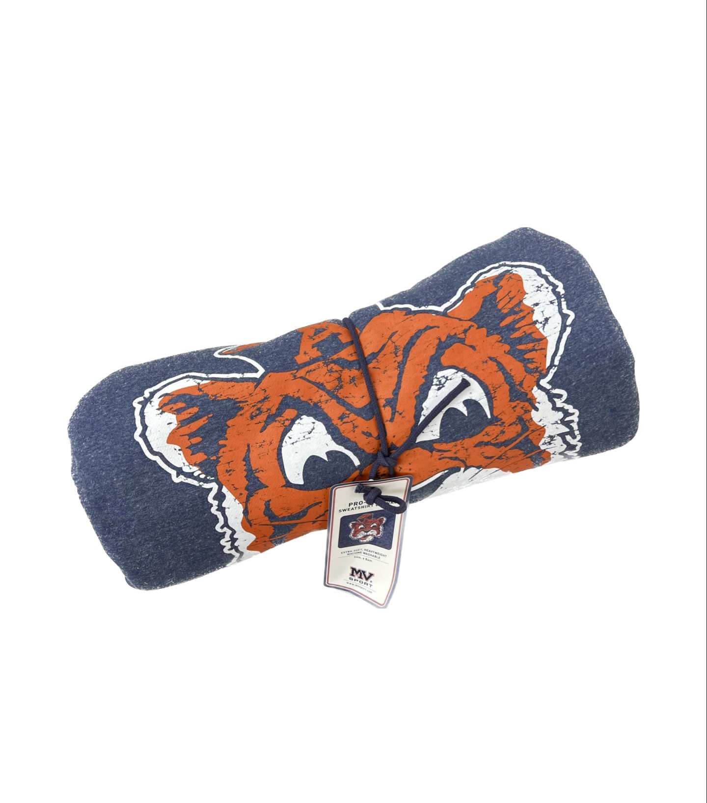 Old Aubie Sweatshirt Blanket Heather Navy - J&M Bookstore Downtown