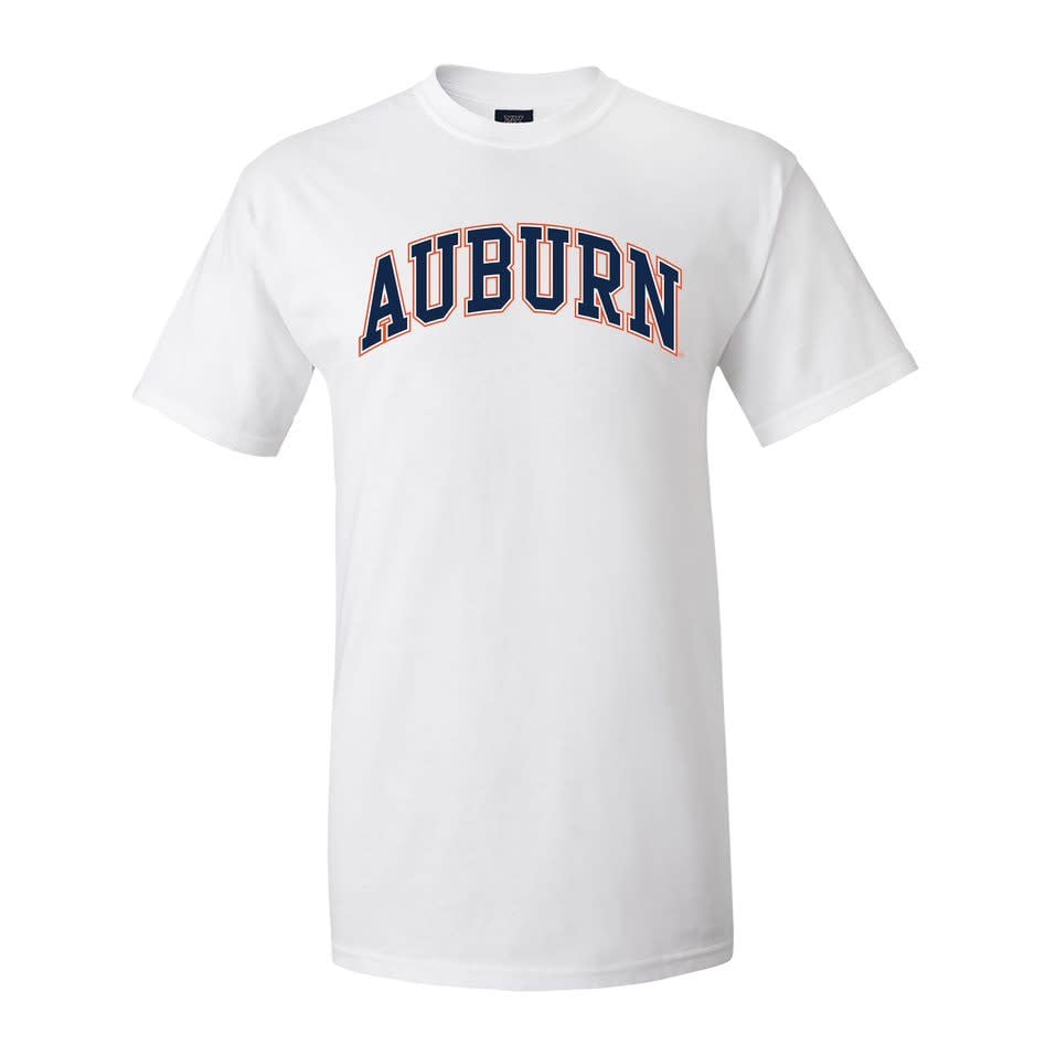 White auburn sales t shirt