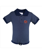 Two Feet Ahead AU Stripe Jersey Golf Shirt