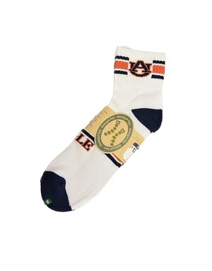 Donegal Bay Auburn Helmet Stripe Quarter Sock