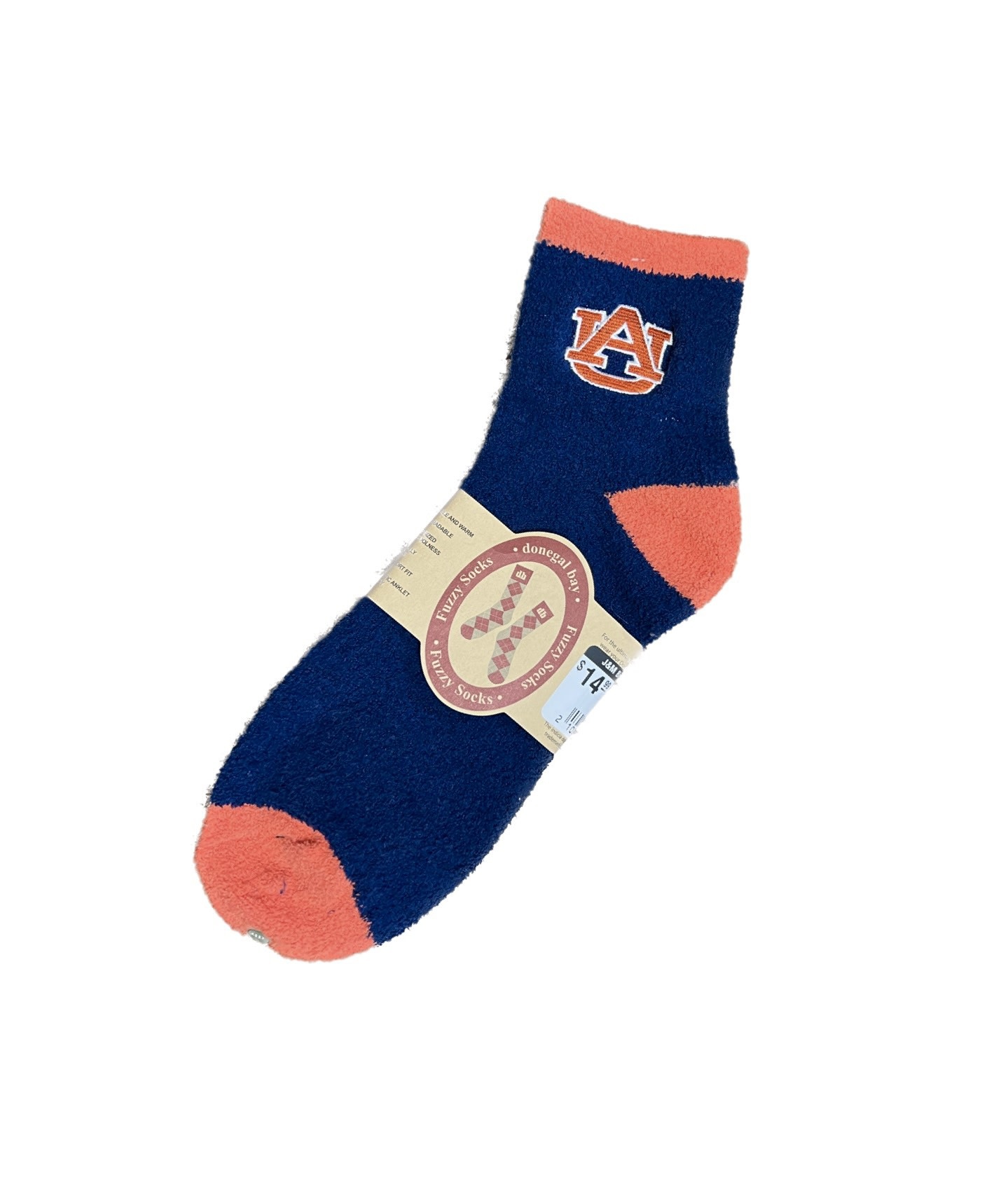 Donegal Bay Auburn Solid Navy Fuzzy Socks J&M Bookstore Downtown