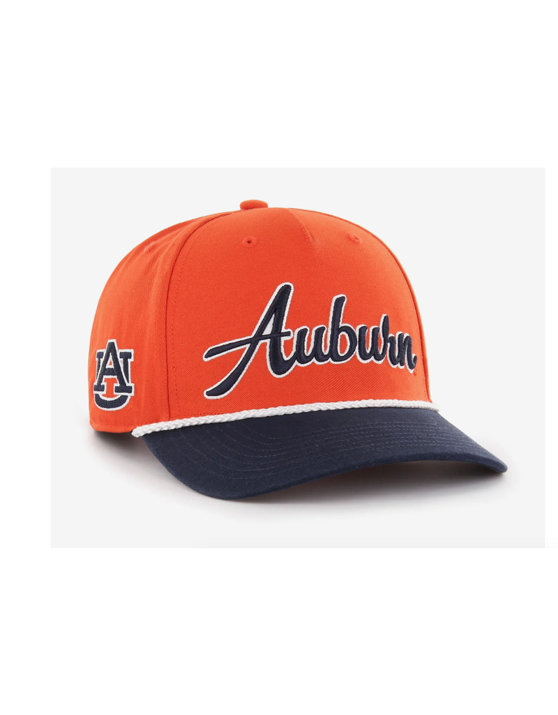 47 Brand Script Auburn Orange Hat with White Rope