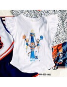 MV Sport Ruffle Sleeve Watercolor Aubie Cheerleading Toddler T-Shirt