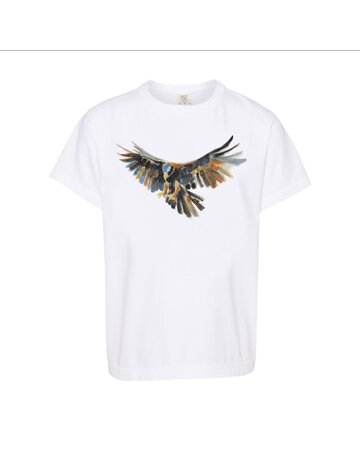 Art by LJD Youth Watercolor Golden Eagle T-Shirt
