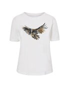 Art by LJD Watercolor Golden Eagle Ladies T-Shirt