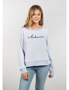 Chicka-D Ladies Script Auburn Cropped Pullover