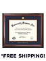 University Frame Diploma Frame F- Satin Mahogany Frame Gold Medallion