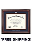 University Frame Diploma Frame E- Satin Mahogany Frame Silver Medallion