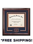 University Frame Diploma Frame G- Satin Mahogany Frame  Logo Mat