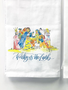 Art by LJD Watercolor Floursack Towel