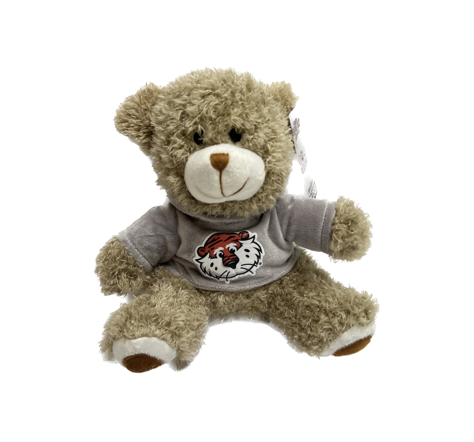Nisha Plush Teddy Bear with Grey Aubie Head Hoodie J M Bookstore Downtown