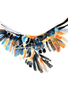 Art by LJD Flying Golden Eagle 8 by 10 Inch Print