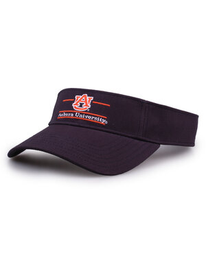The Game AU Auburn University Split Bar Navy Visor