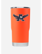 Gametime Lights LLC Eagle Thru A Orange 20 oz. Tumbler with Lid